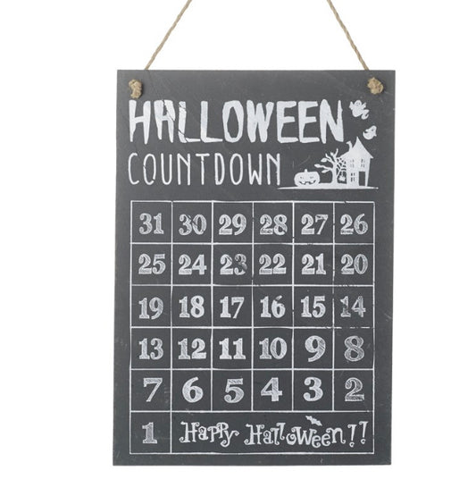 HALLOWEEN COUNTDOWN SLATE SIGN