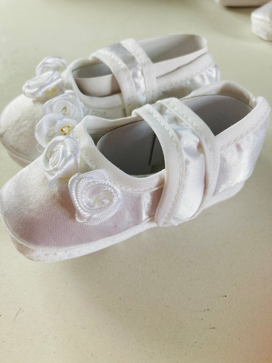 Satin Shoes - White