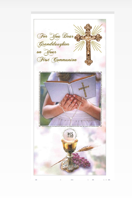 Communion Boxed Card/Granddaughter (C23512)
