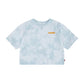 LEVI'S crop tie dye HIGH RISE JORDI GIRL'S SHORT SLEEVE T-SHIRT