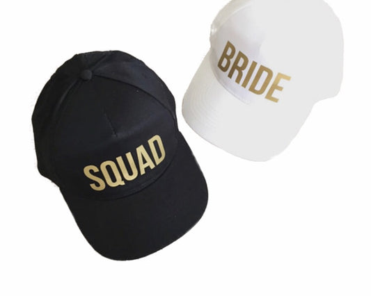 Bride & Bride Squad Caps