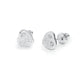 CRYSTAL HEART STUDS EAR28