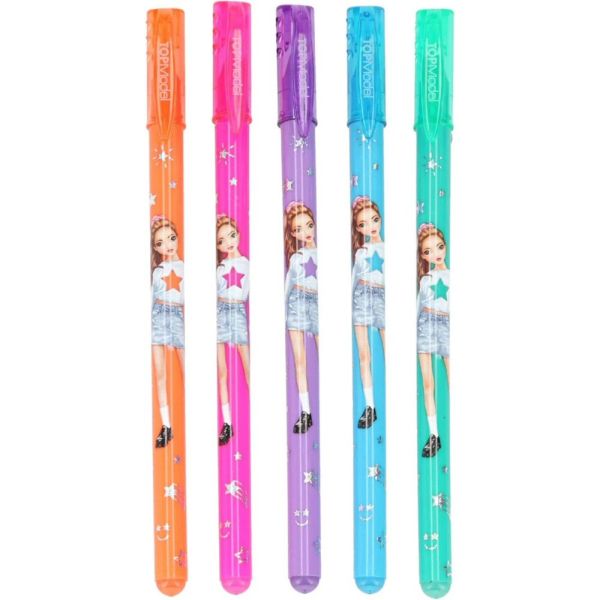 Depesche TopModel Glitter Roller Gel Pen Set (5 Pens)