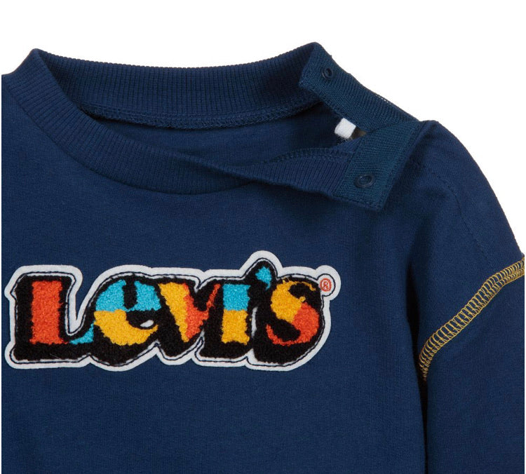 LEVIS - Boys Blue Logo Sweatshirt