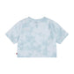 LEVI'S crop tie dye HIGH RISE JORDI GIRL'S SHORT SLEEVE T-SHIRT