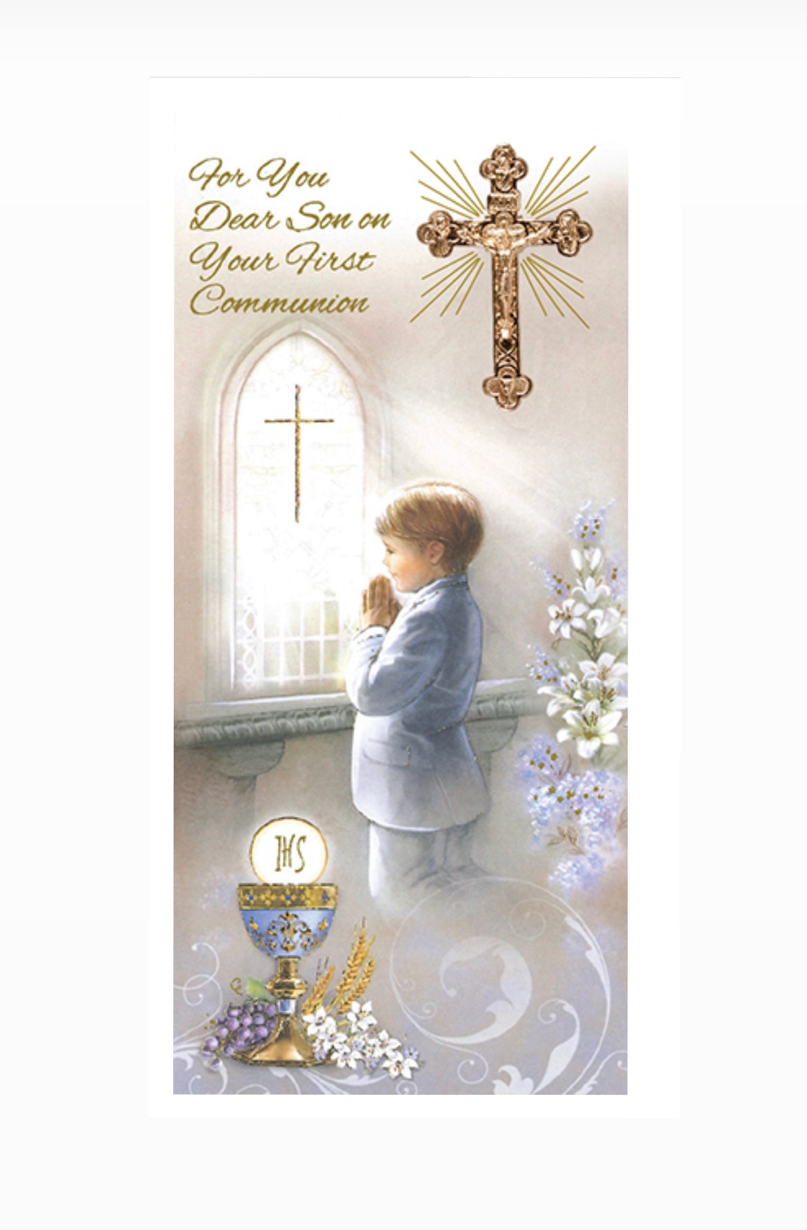 Communion Boxed Card/Boy/Son (C23211)