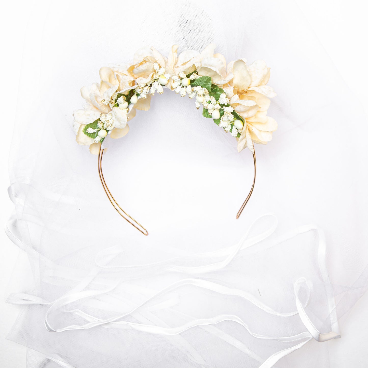Bride Crown & Veil - Little Black Dress Hen Party