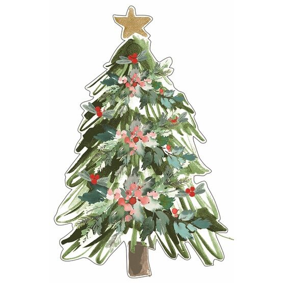 Christmas Tree kraft gift tag