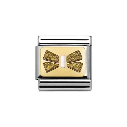 Classic gold glitter Bow Charm