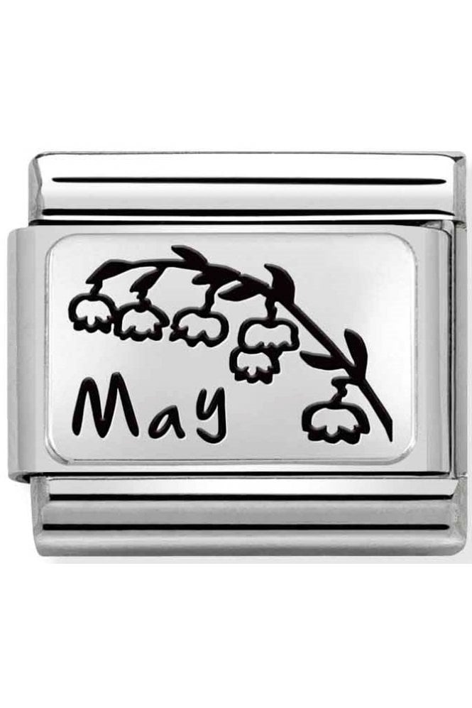 Classic Silver May Birth Month Flower Charm