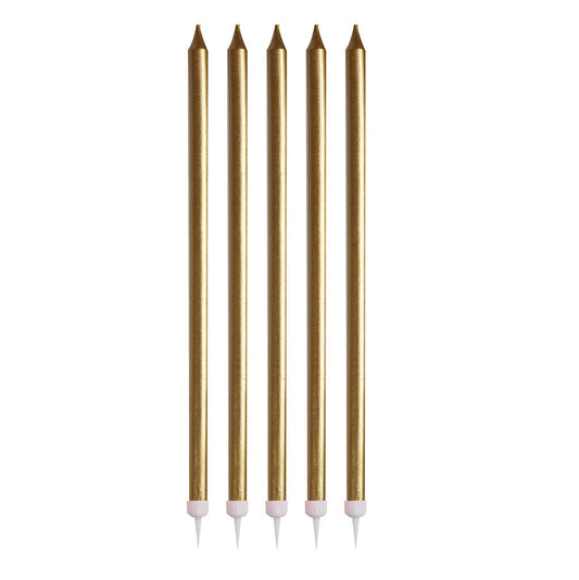 Tall Gold Candles