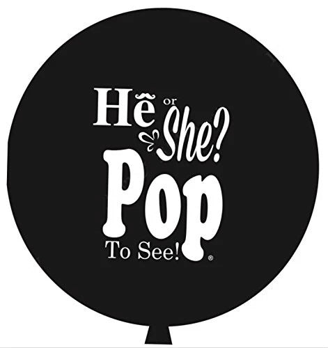 Gender Reveal Confetti Balloon - no helium