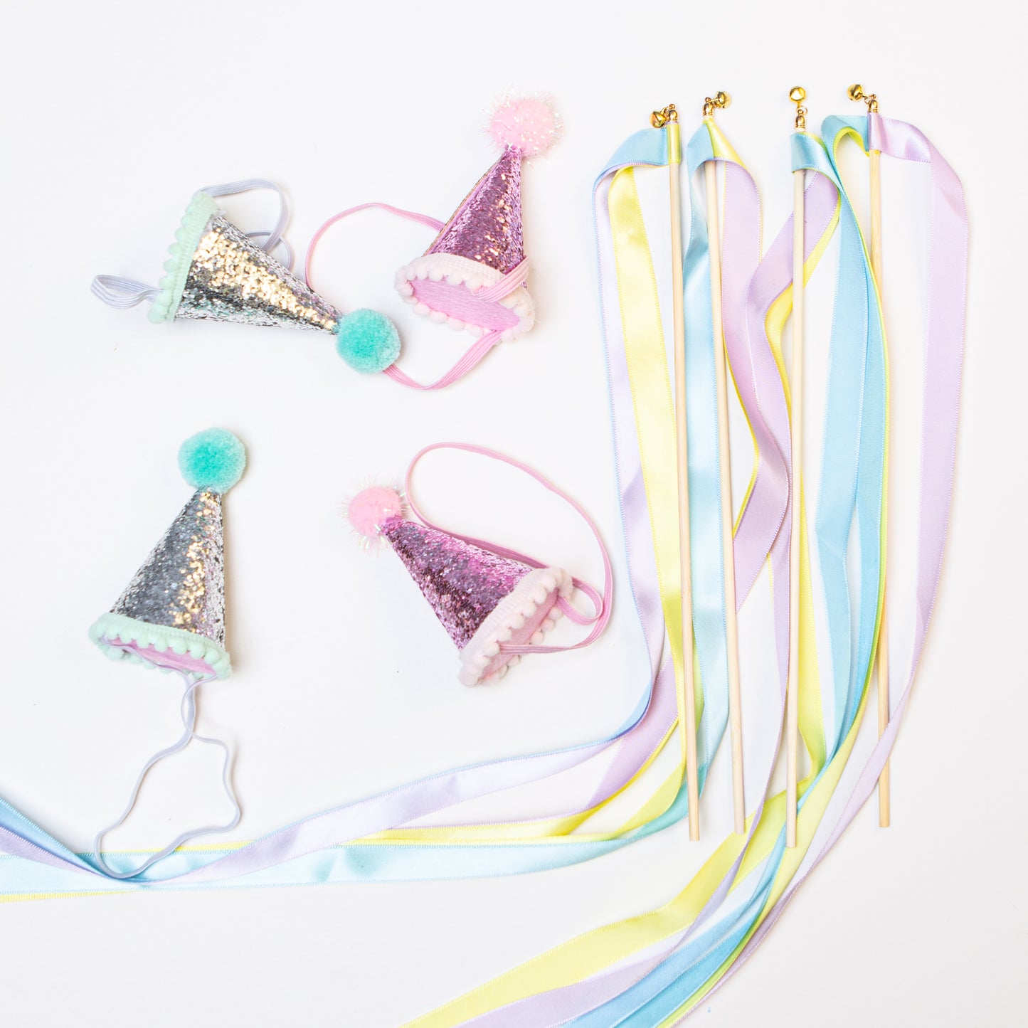 Party Hats & Wands - Pom Pom Party