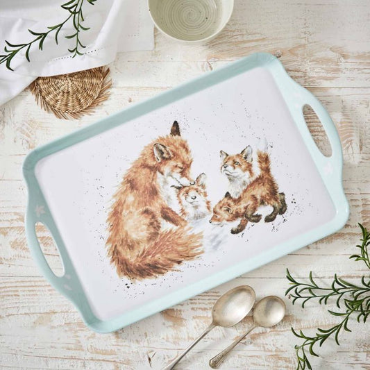 THE BEDTIME KISS' FOX LARGE TRAY